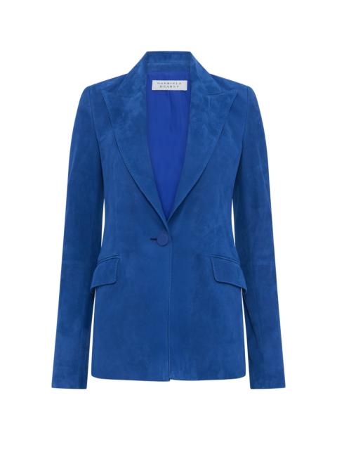GABRIELA HEARST Leiva Blazer in Cobalt Suede