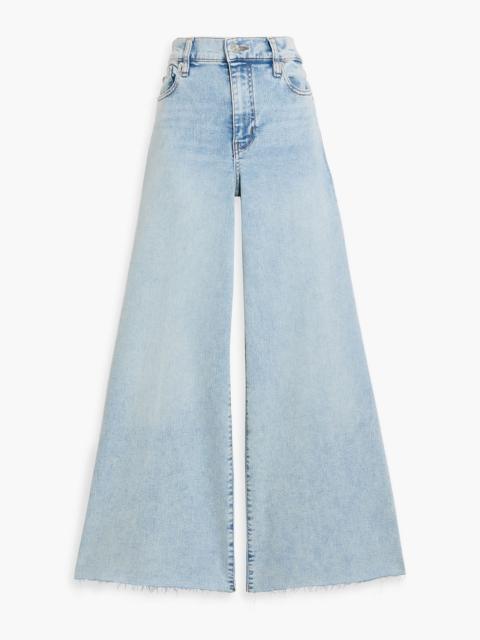 FRAME Le Palazzo Crop high-rise wide-leg jeans