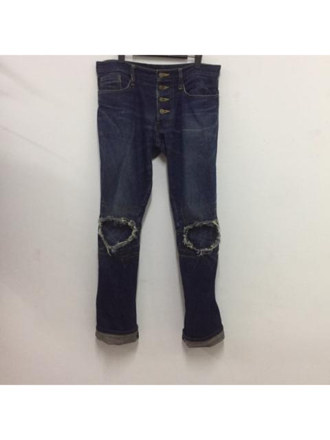Other Designers Christopher Nemeth - Christoper nemeth jeans rare design patch on knee