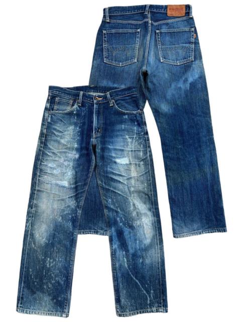 Other Designers Vintage Edwin 505X Selvedge Distressed Mudwash Jeans 32x29