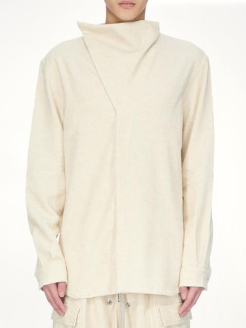 Rick Owens Island Shirt in Natural