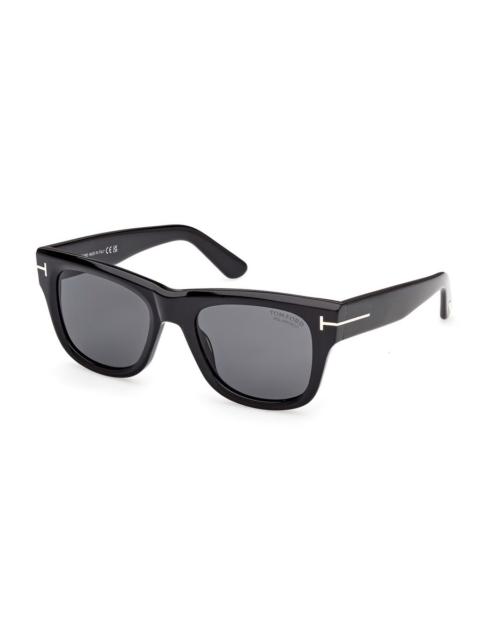 TOM FORD Tom Ford Finn Polarized Smoke Square Men's Sunglasses FT1304 01D 53