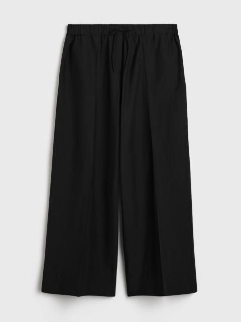 TOTEME Wide summer trousers black