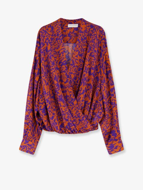 Dries Van Noten Dries Van Noten Women Camiel Cotton Shirt With Multicolor Print