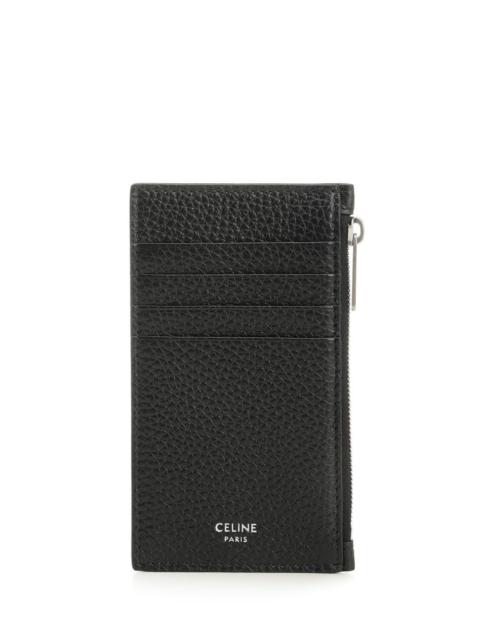 CELINE Celine Men Compact Zip-Around Card Holder