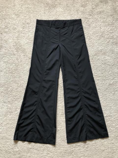 Jean Paul Gaultier 1990s Jean Paul Gaultier Homme Black Nylon Flared Pant