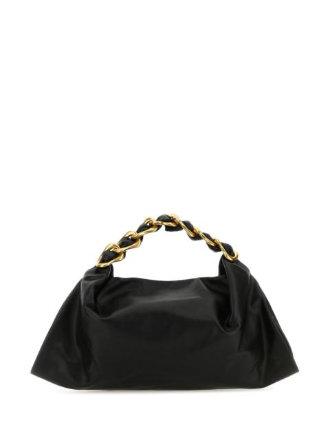 Burberry Black leather medium Swan handbag