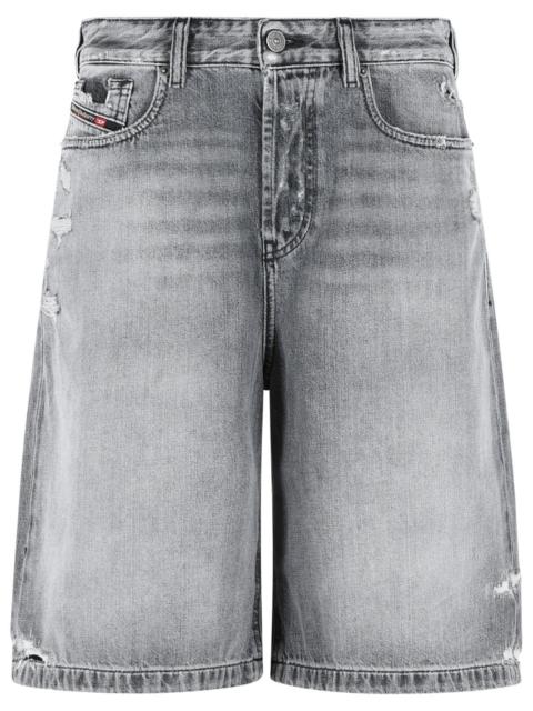 Diesel Diesel 'Desire' Grey Cotton Shorts Women