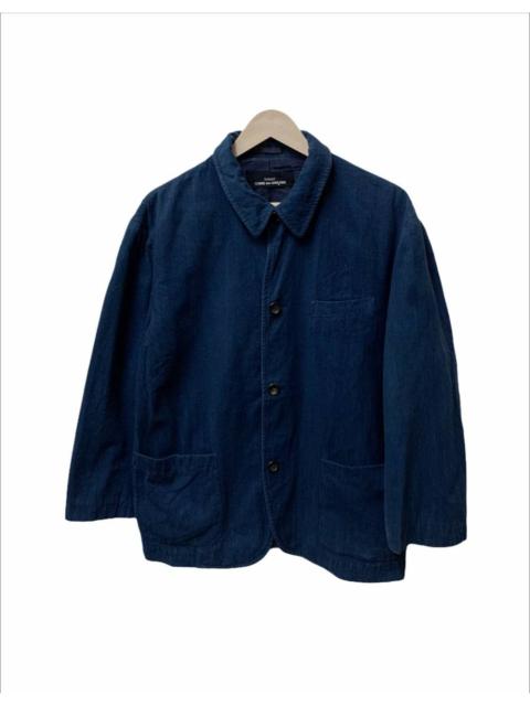 CDG Blue Indigo Dyed Classic Japanese Fabric Woven Jacket