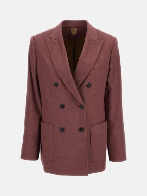 Max Mara Max Mara Women Double-Breasted Silk And Cashmere Tailored Jacket