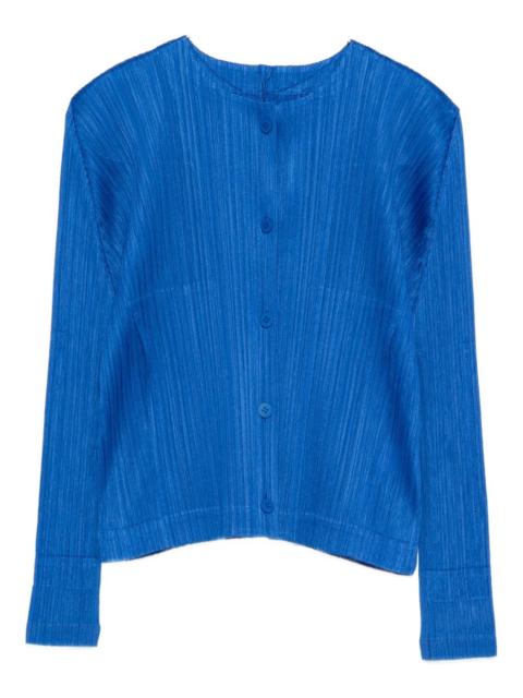 Pleats Please Issey Miyake Pleats Please Issey Miyake Women Pleated Cardigan