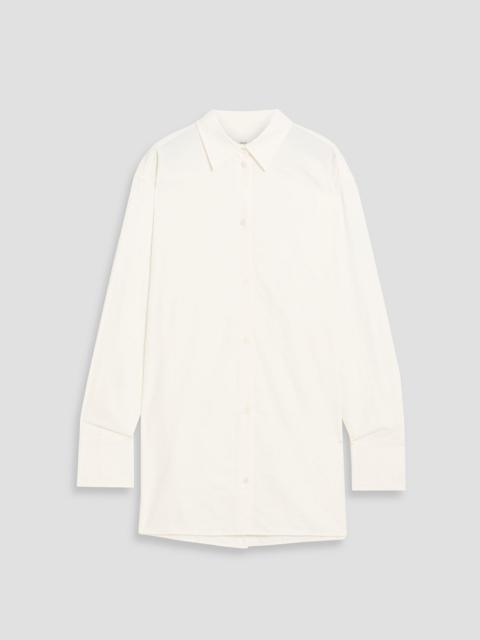 TOTEME Cotton-blend floral-jacquard shirt