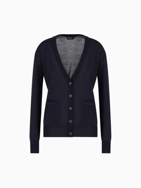 GIORGIO ARMANI Pure cashmere long cardigan