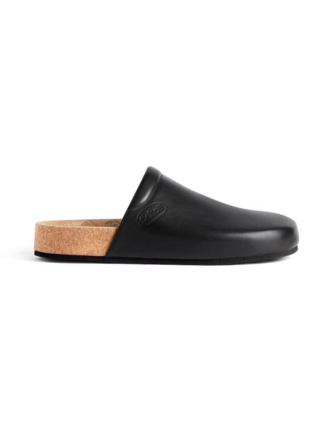 BALENCIAGA Men's Balenciaga I Scholl Flat Mule in Black
