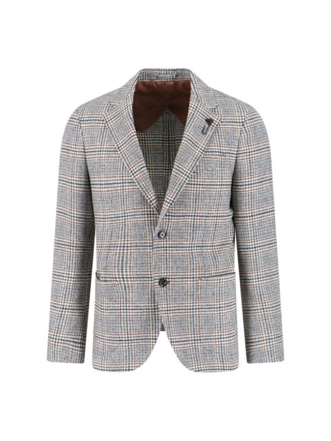 LARDINI SINGLE-BREASTED VIRGIN WOOL BLAZER