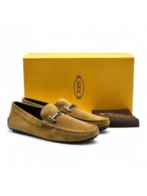 Tod's Tod's Gommino Driving Suede Brown Loafers Gunmetal Bit UK 7.5 US 9 - NWB $695