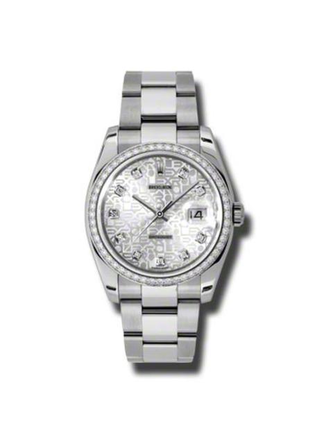 ROLEX Rolex Oyster Perpetual Datejust 36 Silver Dial Stainless Steel Bracelet Automatic Ladies Watch 11624