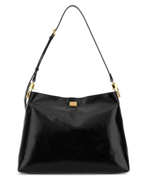 Dolce & Gabbana Dolce & Gabbana Women Black Leather Large Vittoria Shopping Bag