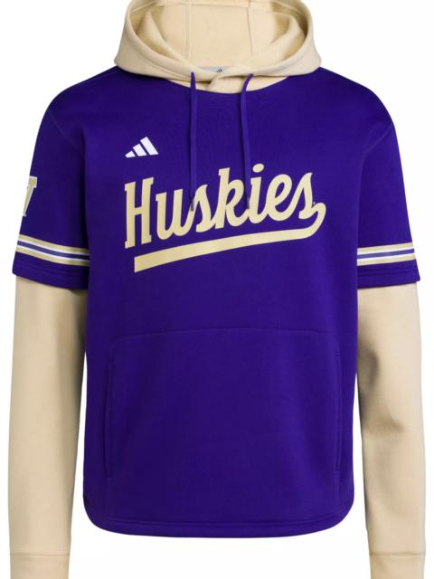 adidas adidas Men's Washington Huskies Dark Purple Hooded Jersey
