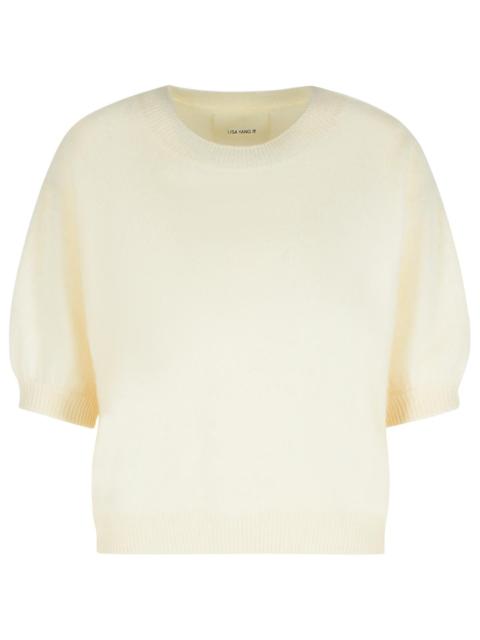 LISA YANG Lisa Yang 'Juniper' Cream Cashmere Sweater Women