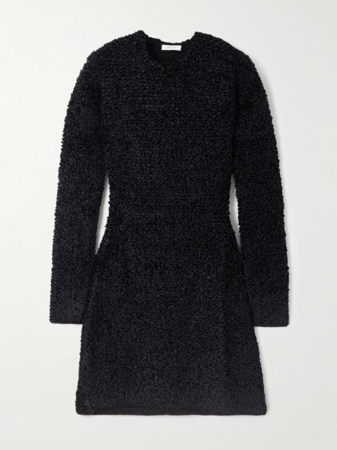 FERRAGAMO Jacquard-knit Bouclé Mini Dress