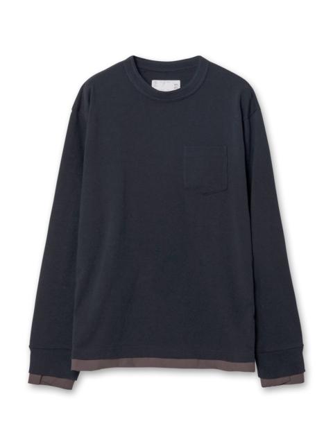 sacai Cotton Jersey L/S T-Shirt