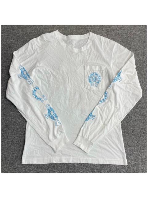 Other Designers Chrome Hearts White Cross Flower Arm Logo Long Sleeve