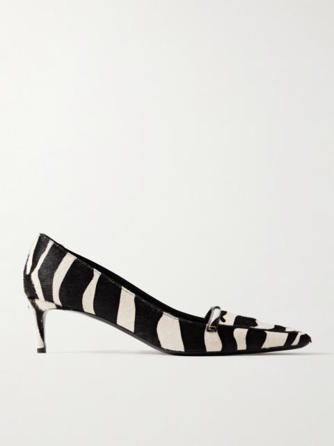 KHAITE Celia Zebra-print Calf Hair Pumps