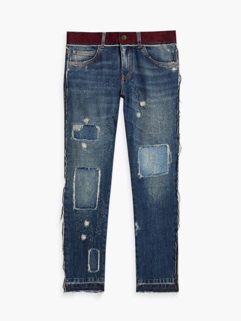 Dolce & Gabbana Skinny-fit distressed denim jeans