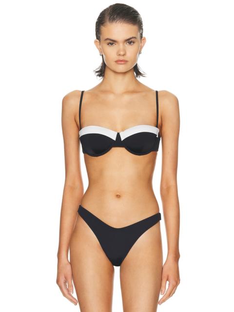 STAUD Jo Balconette Bikini Top