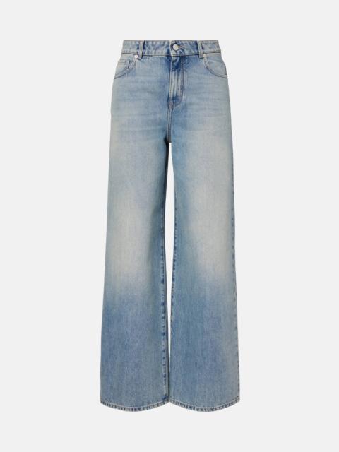 Alexander McQueen Mid-rise wide-leg jeans