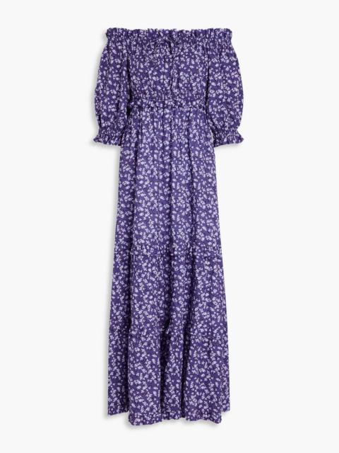 Other Designers Off-the-shoulder cotton and ECOVERO-blend maxi dress