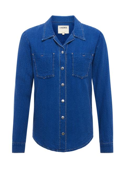 L'AGENCE Isla Chambray Shirt