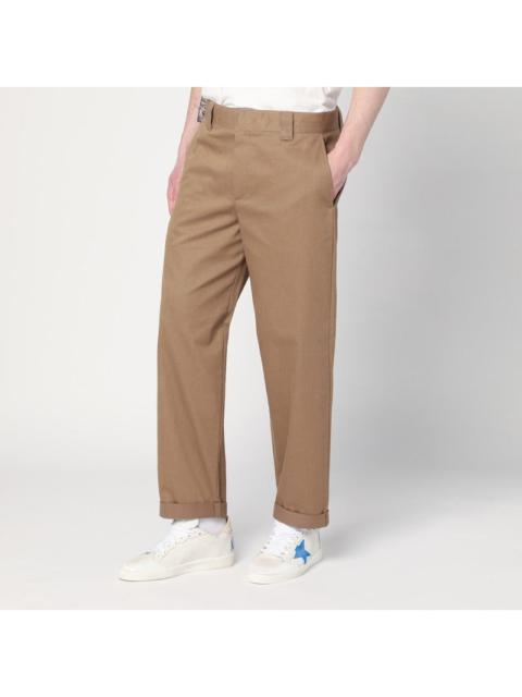 Golden Goose Golden Goose Beige Cotton-Blend Trousers Men