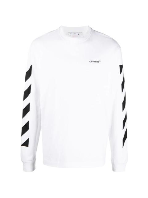 Off-White logo-print long-sleeve T-shirt