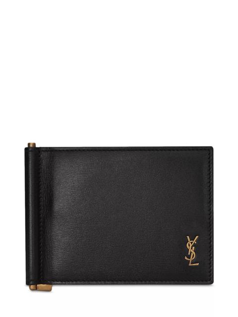SAINT LAURENT Tiny Cassandre Bill Clip Wallet