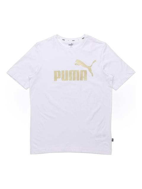 PUMA PUMA Printed Short Sleeve T-Shirt 'White' 845573-02