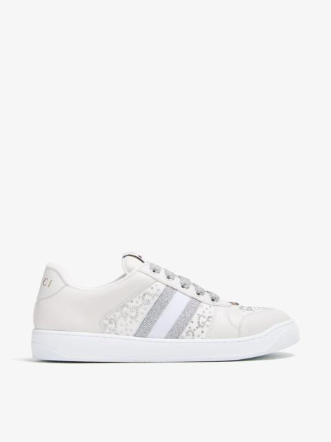 GUCCI Gucci Screener Crystal GG Sneakers