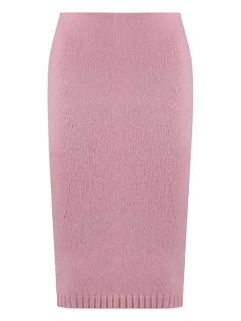 TOM FORD wool-cashmere blend skirt