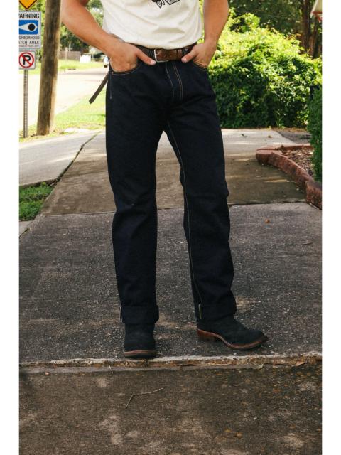 Iron Heart 14OZ SELVEDGE DENIM STRAIGHT CUT JEANS - INDIGO/BLACK IH-634S-142IB