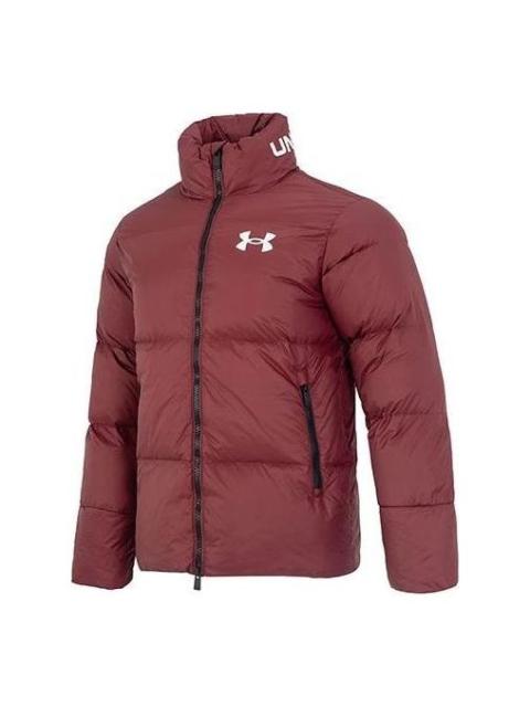 Under Armour Under Armour Logo Puffer Jacket 'Burgundy' 1375449-690