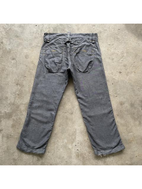 Other Designers Vintage - Vintage Japanese Brand Grey Buckle Trousers Casual Pants W33