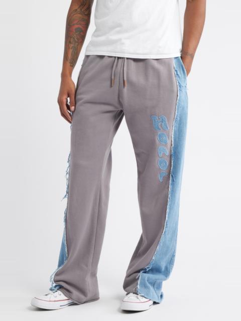 HONOR THE GIFT HONOR THE GIFT Mixed Media Sweatpants in Grey at Nordstrom