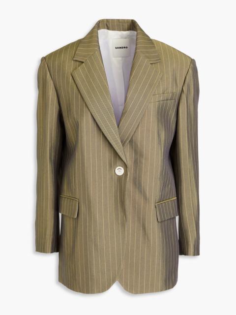 Sandro Pinstriped twill blazer