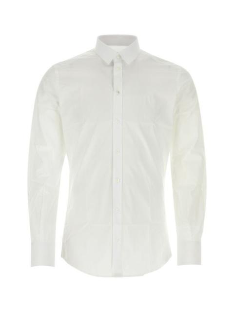 Dolce & Gabbana White stretch poplin shirt