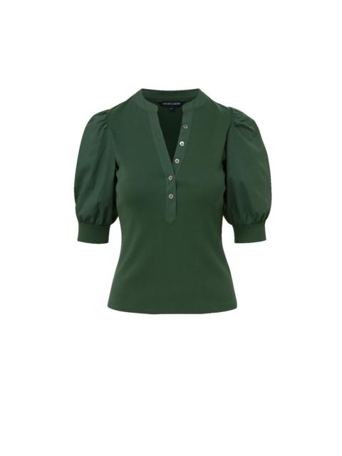VERONICA BEARD CORALEE PUFF-SLEEVE TOP