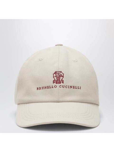 Brunello Cucinelli Brunello Cucinelli Sand-Colored Baseball Cap In Cotton Men