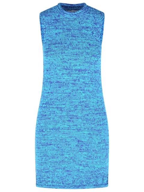 JW Anderson Jw Anderson SPACE Dye Cotton Blend Dress Blue