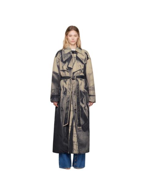 Jean Paul Gaultier Beige 'The Trompe L'œil' Trench Coat
