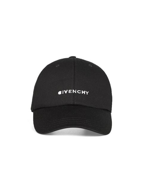 Givenchy Black GIVENCHY embroidery canvas cap